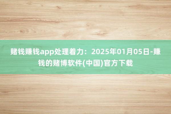 赌钱赚钱app处理着力：2025年01月05日-赚钱的赌博软件(中国)官方下载