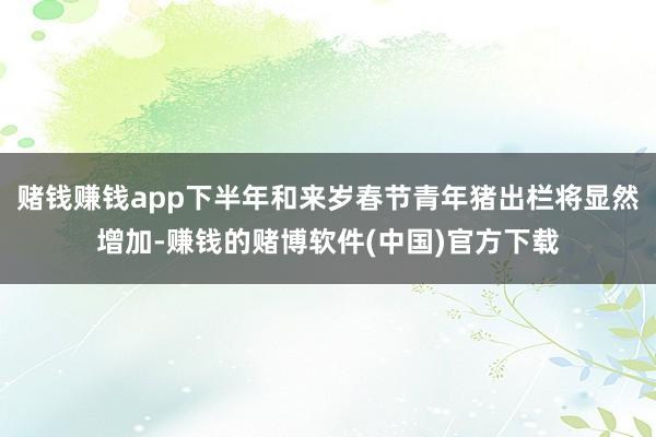 赌钱赚钱app下半年和来岁春节青年猪出栏将显然增加-赚钱的赌博软件(中国)官方下载