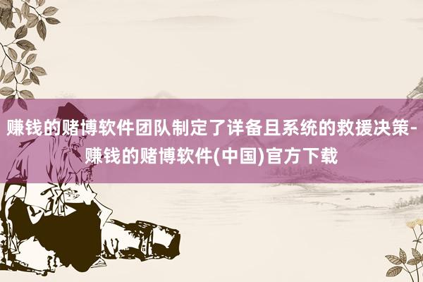 赚钱的赌博软件团队制定了详备且系统的救援决策-赚钱的赌博软件