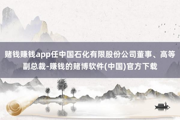 赌钱赚钱app任中国石化有限股份公司董事、高等副总裁-赚钱的